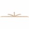 Ekena Millwork Richland Smooth Timber Gable Bracket, Douglas Fir, 108"W x 27"H x 1 1/2"D x 3 1/2"F, 6/12 Pitch GBW108X27X0204RIC00SDF - alternate 3